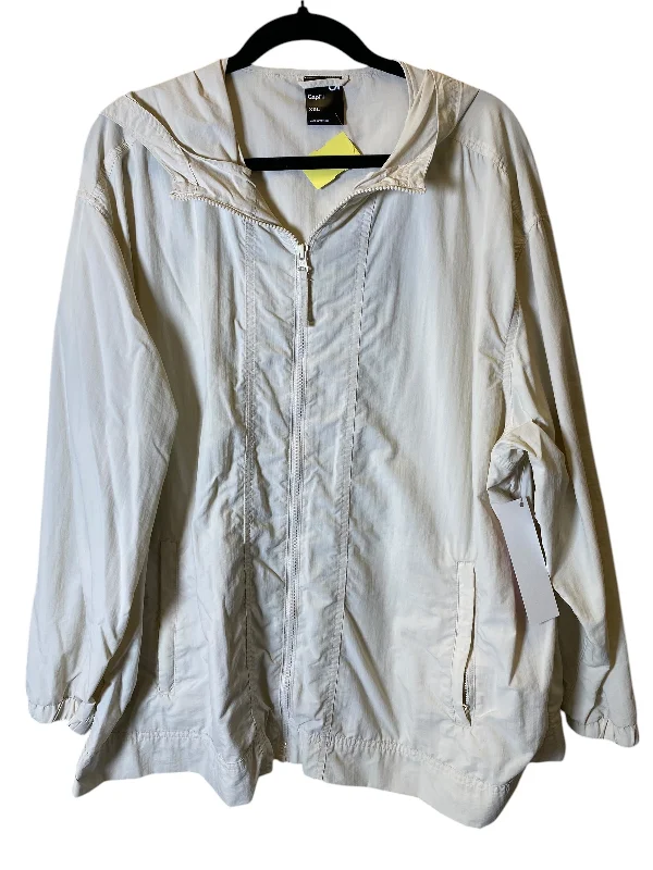 Athletic Jacket By Gapfit In Cream, Size: Xxl Denim Jacket Leather Jacket Suede Jacket Athletic Jacket By Gapfit In Cream, Size: Xxl Denim Jacket Leather Jacket Suede Jacket