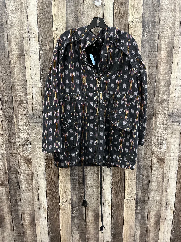 Jacket Denim By Free People In Multi-colored, Size: L Satin Jacket Silk Jacket Chiffon Jacket Jacket Denim By Free People In Multi-colored, Size: L Satin Jacket Silk Jacket Chiffon Jacket