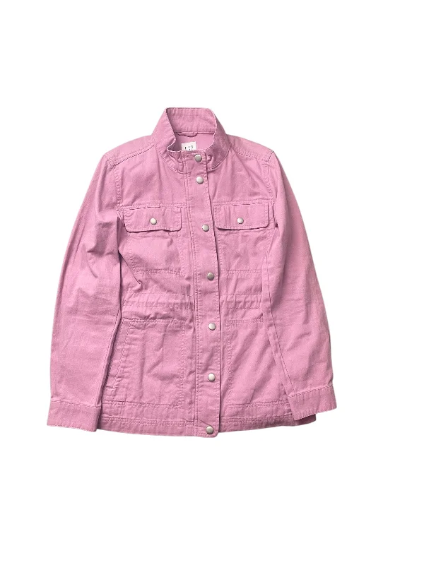 Jacket Denim By Gap In Purple, Size: M Fleece Fabric Down Fabric Feather Fabric