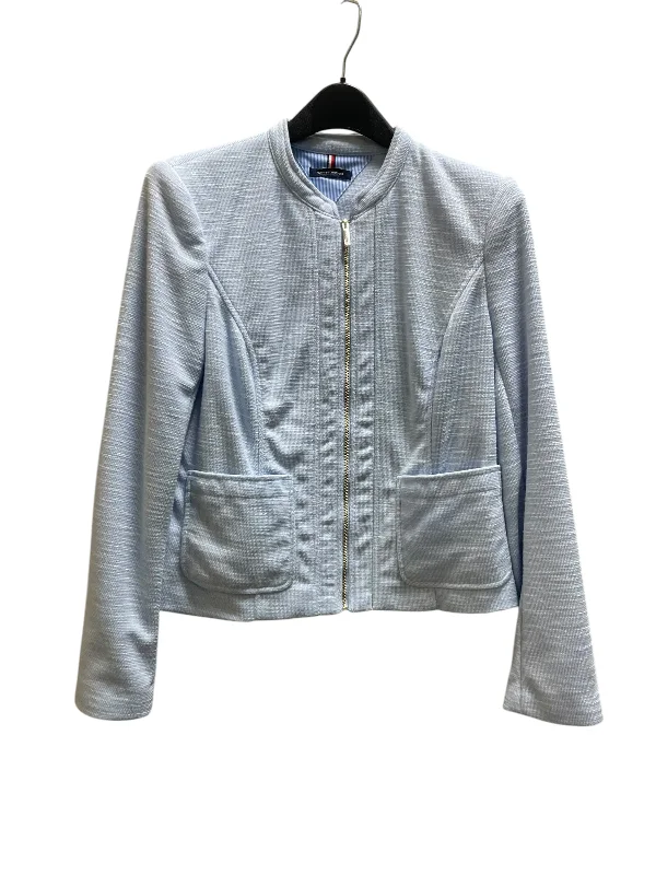 Jacket Fleece By Tommy Hilfiger In Blue, Size: M Tailored Jacket Straight Jacket A-Line Jacket Jacket Fleece By Tommy Hilfiger In Blue, Size: M Tailored Jacket Straight Jacket A-Line Jacket
