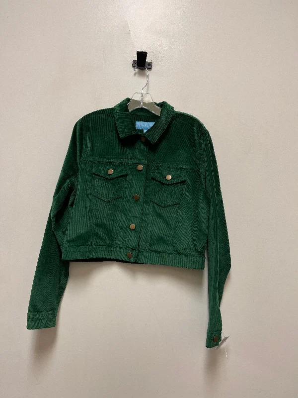 Jacket Other By Draper James In Green, Size: L Notch Collar Peter Pan Collar Cowl Neck Jacket Other By Draper James In Green, Size: L Notch Collar Peter Pan Collar Cowl Neck