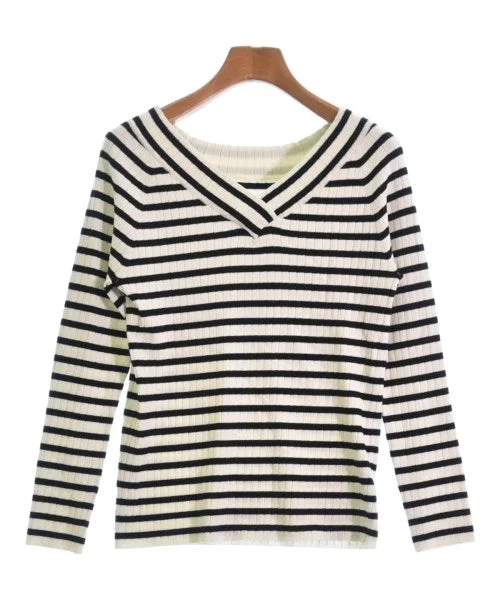 le coeur blanc Sweaters High Neck Crew Neck V-Neck