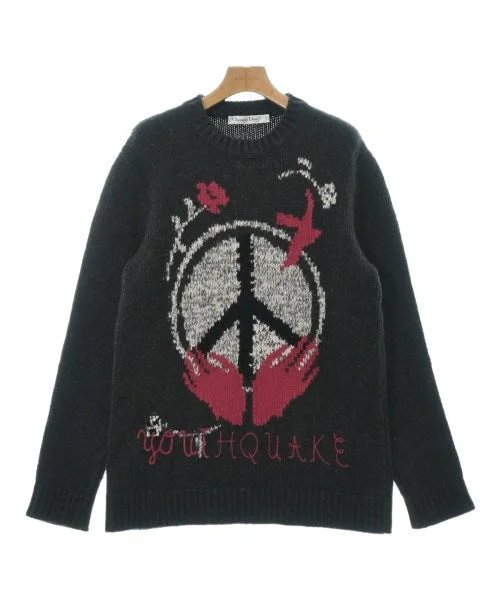 Christian Dior Sweaters Solid Color Striped Floral Print