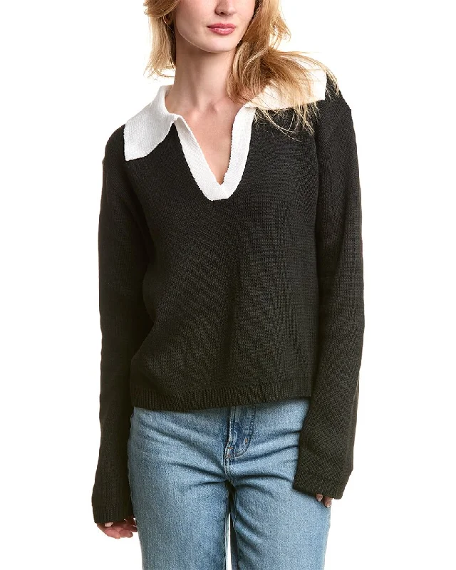 Alexia Admor Evander Retro Collar Oversized Sweater Jersey Fabric Tulle Fabric Batik Fabric Alexia Admor Evander Retro Collar Oversized Sweater Jersey Fabric Tulle Fabric Batik Fabric