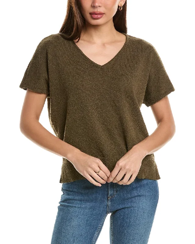 Bobeau Short Dolman Sweater Chenille Fabric Brocade Fabric Lace Fabric