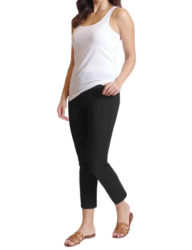 Casey Crop Jean In Black Fashionable Cropped Denim Jeans
