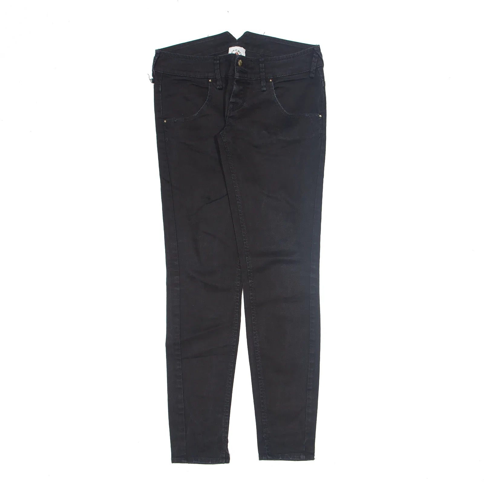 CYCLE Black Jeans W30 L30 Fashionable Raw Edge Jeans