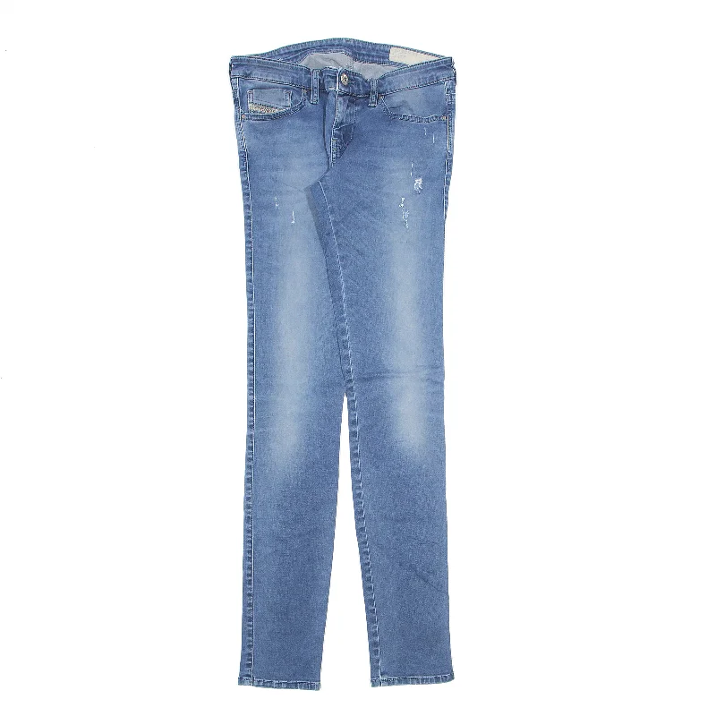 DIESEL Distressed Jeans Blue Denim Slim Skinny Stone Wash Womens W28 L32 Comfortable Straight-Legged Denim DIESEL Distressed Jeans Blue Denim Slim Skinny Stone Wash Womens W28 L32 Comfortable Straight-Legged Denim