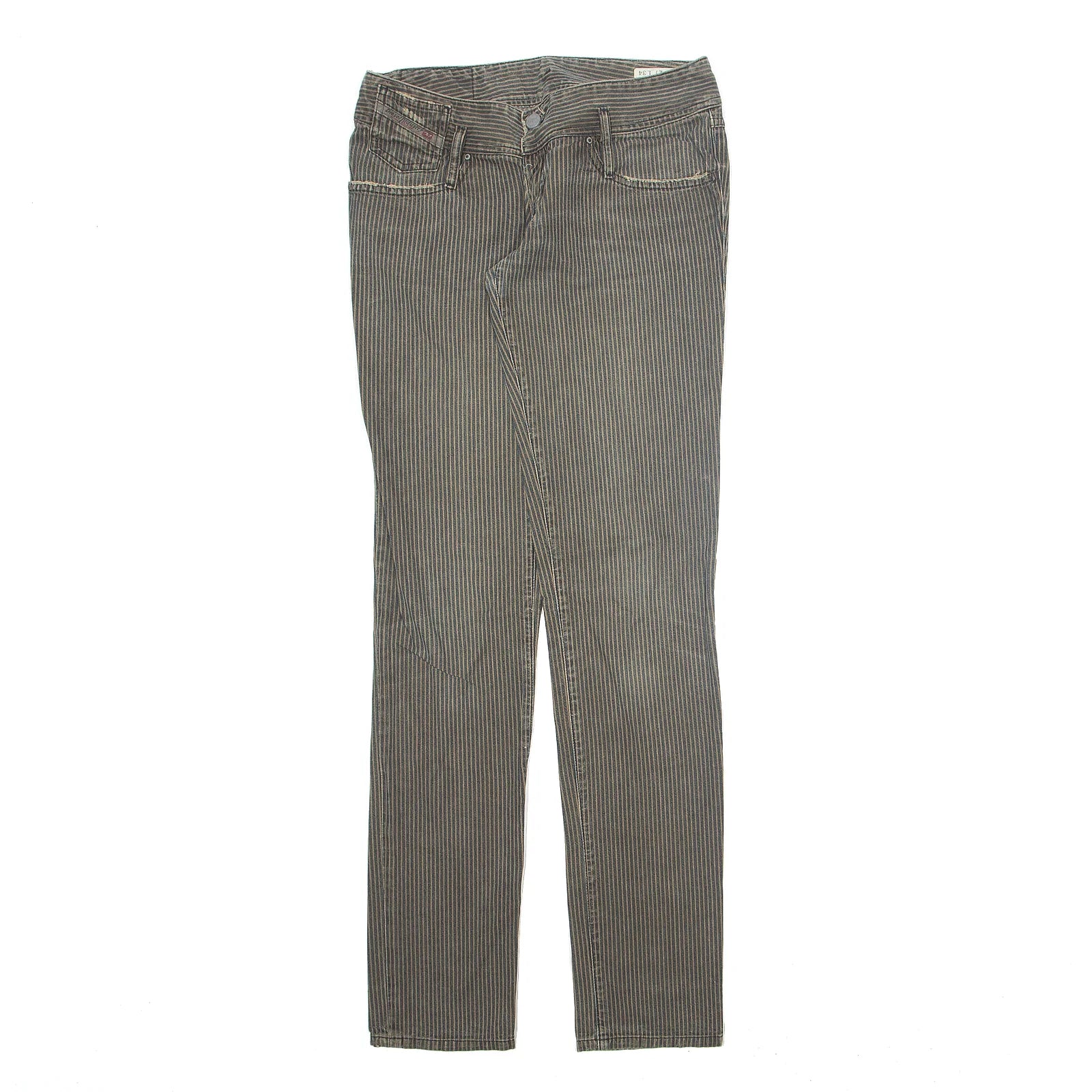DIESEL Striped Matic Brown Jeans W27 L34 Fashionable Distressed Jeans