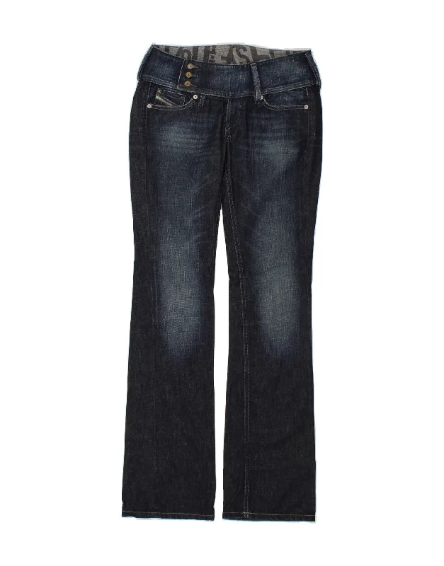 DIESEL Womens Cherock Bootcut Jeans W28 L34 Navy Blue Cotton Elegant Bootcut Fit Jeans DIESEL Womens Cherock Bootcut Jeans W28 L34 Navy Blue Cotton Elegant Bootcut Fit Jeans