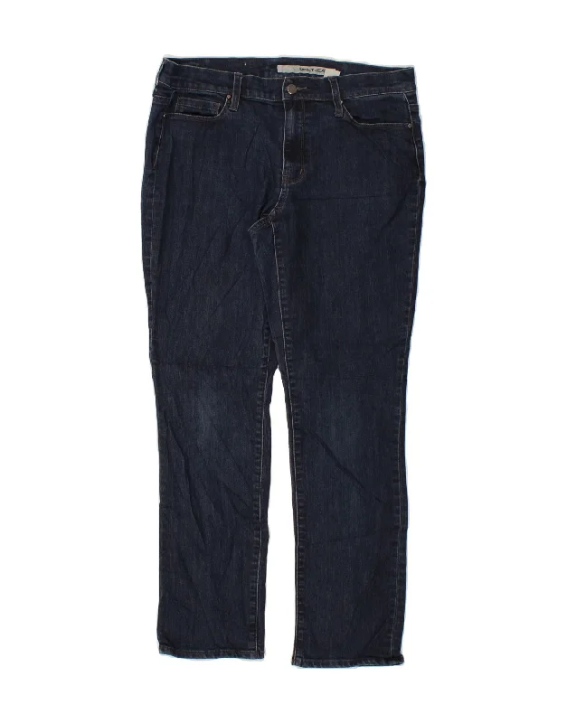 DKNY Womens Straight Jeans US 10 Large W30 L30 Navy Blue Cotton Classic Blue Denim Jeans DKNY Womens Straight Jeans US 10 Large W30 L30 Navy Blue Cotton Classic Blue Denim Jeans