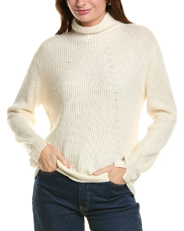Forte Cashmere Fashioned Rib Funnel Neck Wool & Cashmere-Blend Sweater Wool Fabric Cashmere Fabric Tweed Fabric Forte Cashmere Fashioned Rib Funnel Neck Wool & Cashmere-Blend Sweater Wool Fabric Cashmere Fabric Tweed Fabric