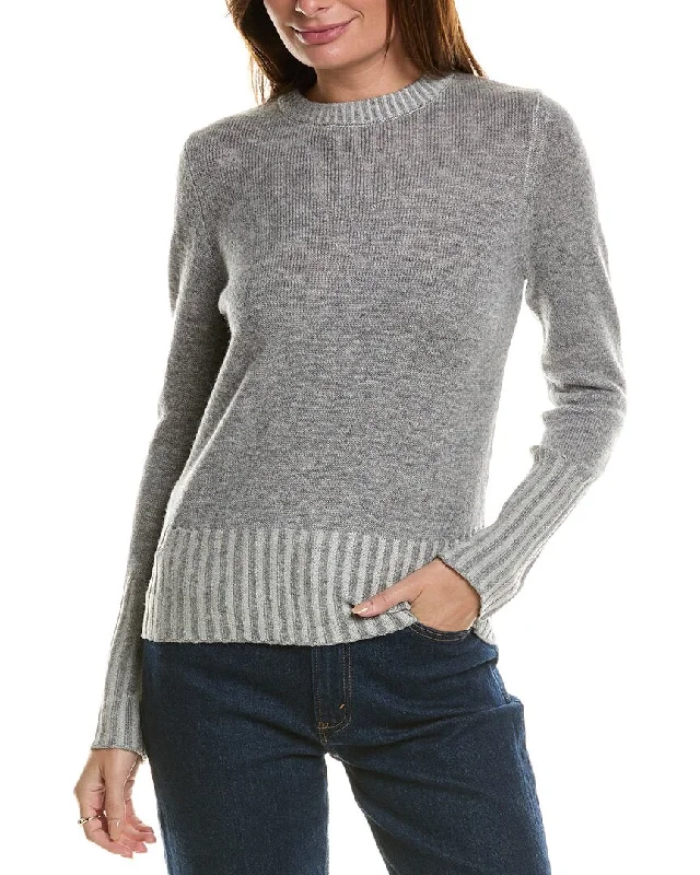 Forte Cashmere Plaited Crewneck Wool & Cashmere-Blend Sweater Spandex Blend Rayon Blend Denim Blend Forte Cashmere Plaited Crewneck Wool & Cashmere-Blend Sweater Spandex Blend Rayon Blend Denim Blend