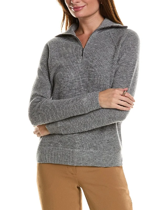 Forte Cashmere Rib Mock Neck Wool & Cashmere-Blend 1/2-Zip Sweater Beaded Sweater Sequined Faux Fur Forte Cashmere Rib Mock Neck Wool & Cashmere-Blend 1/2-Zip Sweater Beaded Sweater Sequined Faux Fur