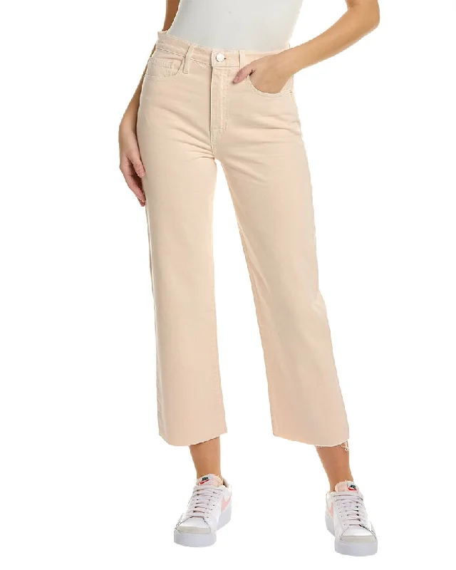 FRAME Denim Le Jane Stoned Nude Pink Crop Jean Fashionable Straight Cut Jeans