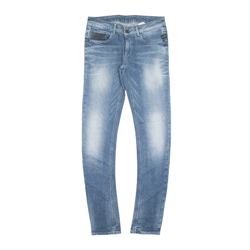 G-STAR Raw 5204 Jeans Blue Denim Slim Skinny Stone Wash Womens W29 L34 Comfortable Jogger Style Jeans