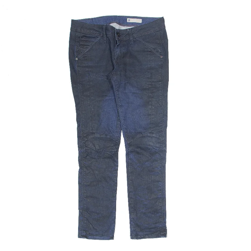 G-STAR RAW Jeans Blue Denim Regular Skinny Womens W27 L27 Trendy Wide-Legged High-Waist Jeans G-STAR RAW Jeans Blue Denim Regular Skinny Womens W27 L27 Trendy Wide-Legged High-Waist Jeans