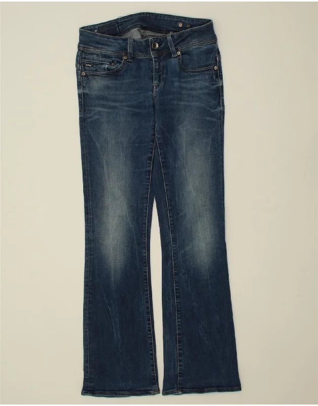 G-STAR Womens Bootcut Jeans W29 L32  Blue Cotton Stylish High-Waisted Denim