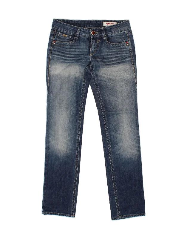 GAS Womens Slim Jeans W28 L32 Blue Cotton Trendy Vintage Denim Jeans