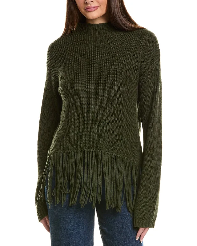 Hannah Rose Hadley Mock Neck Cashmere-Blend Sweater Mesh Fabric Canvas Fabric Denim Fabric Hannah Rose Hadley Mock Neck Cashmere-Blend Sweater Mesh Fabric Canvas Fabric Denim Fabric