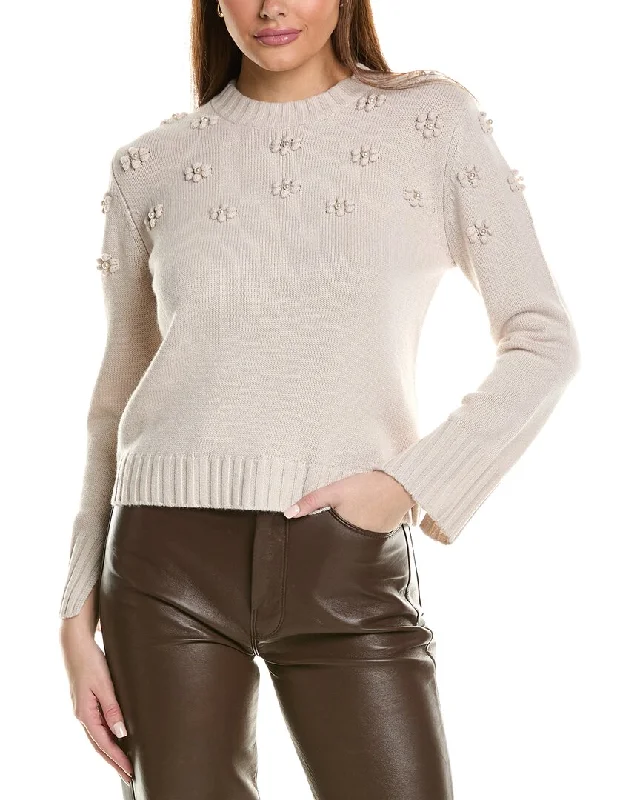 Hannah Rose Pearl Bobble Cluster Wool & Cashmere-Blend Sweater Cable Knit Ribbed Knit Lace Knit Hannah Rose Pearl Bobble Cluster Wool & Cashmere-Blend Sweater Cable Knit Ribbed Knit Lace Knit