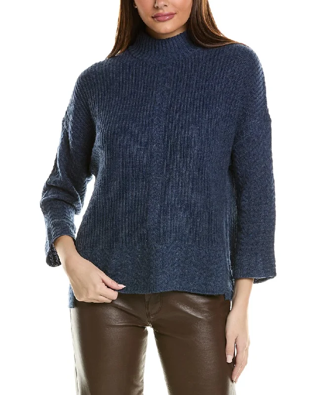 Hannah Rose Shaker Cable Turtleneck Wool & Cashmere-Blend Sweater Beaded Sweater Sequined Faux Fur Hannah Rose Shaker Cable Turtleneck Wool & Cashmere-Blend Sweater Beaded Sweater Sequined Faux Fur