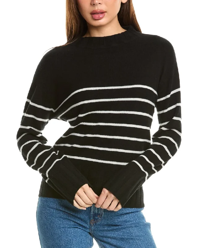 InCashmere Crewneck Cashmere Sweater Terry Blend Velvet Blend Canvas Blend