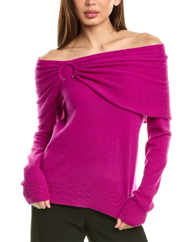 InCashmere Ring Cashmere Sweater Graphic Sweater Embroidered Appliqued