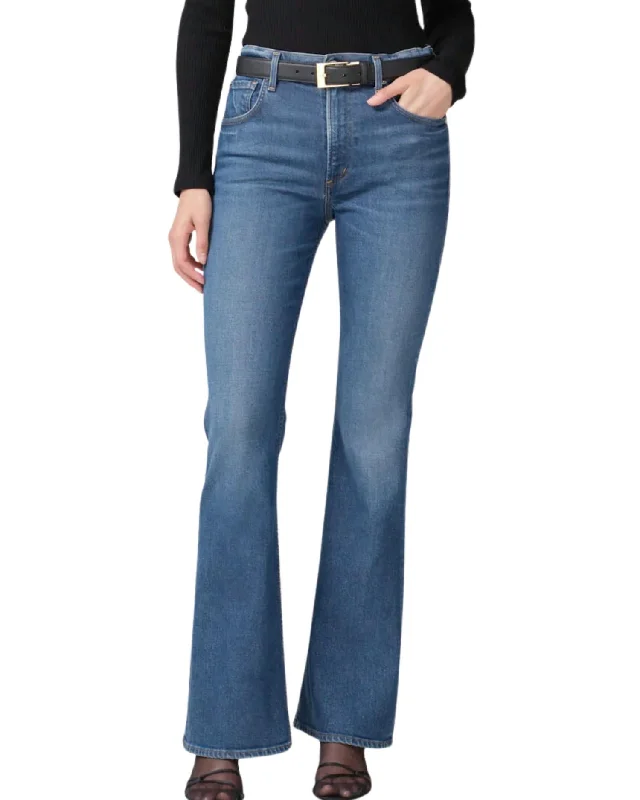 Isola Flare Denim Jeans In Crispen Elegant Skinny Leg Jeans