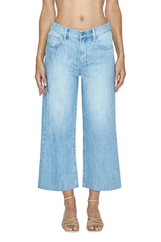 Jadyn Low Slung Jean In Canopy Stripe Casual Loose Fit Jeans