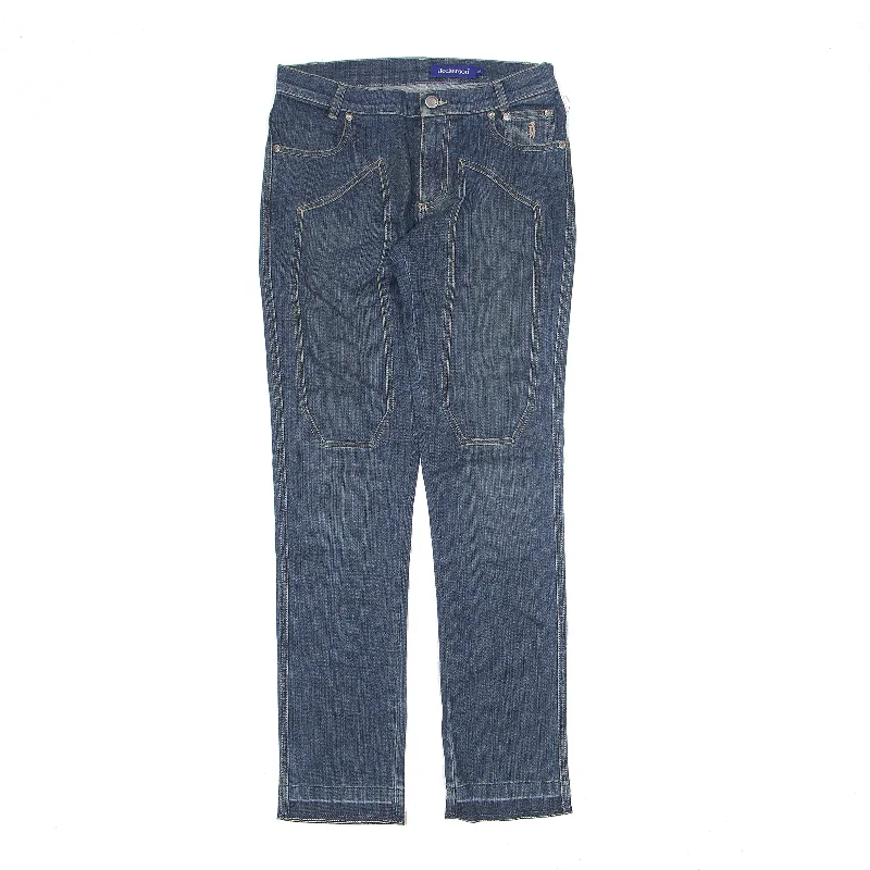 JECKERSON Jeans Blue Denim Slim Straight Womens W27 L30 Comfortable Full-Length Denim Jeans JECKERSON Jeans Blue Denim Slim Straight Womens W27 L30 Comfortable Full-Length Denim Jeans