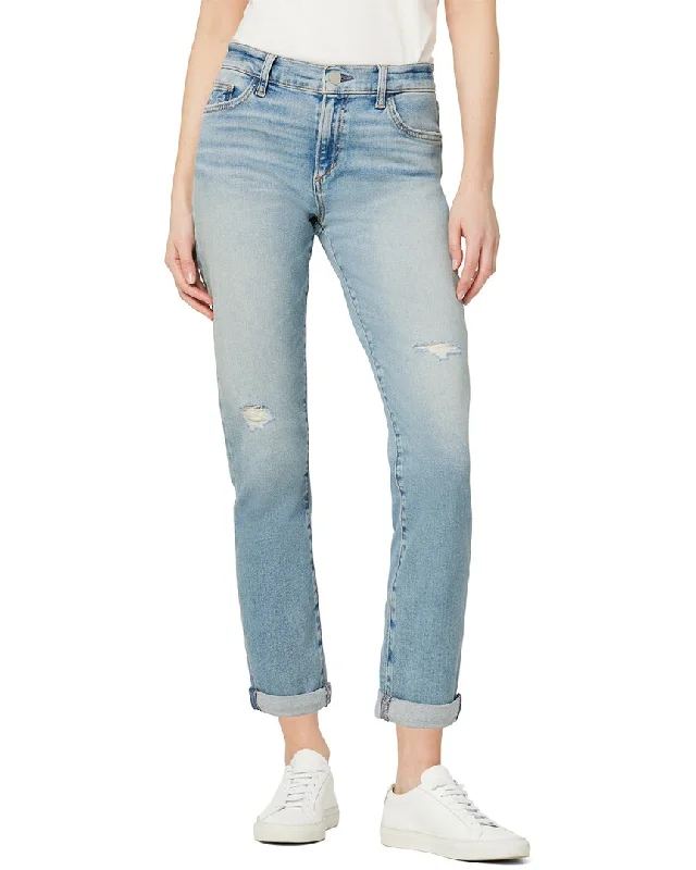 JOE'S Jeans The Bobby Not Sorry Destruct Boyfriend Straight Leg Jean Elegant High-Waisted Flared Jeans JOE'S Jeans The Bobby Not Sorry Destruct Boyfriend Straight Leg Jean Elegant High-Waisted Flared Jeans