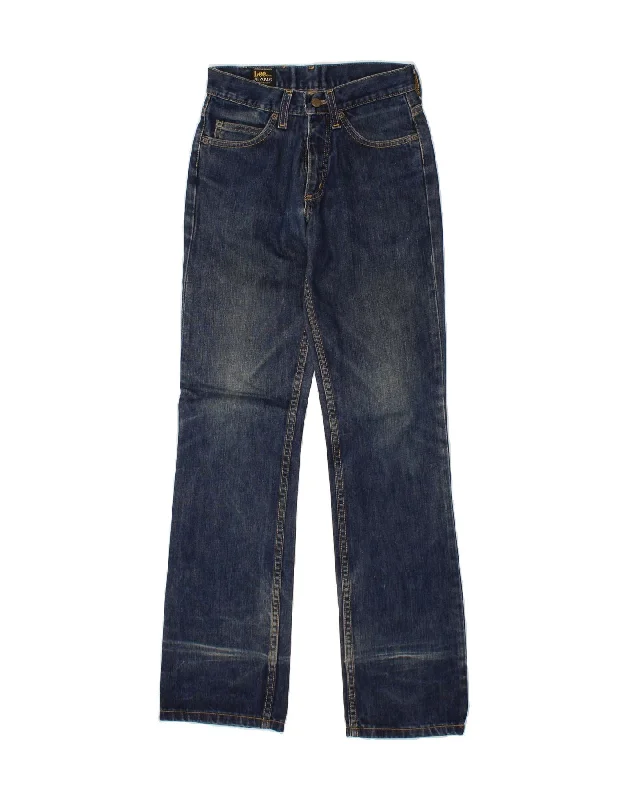 LEE Womens Bootcut Jeans W26 L33 Blue Cotton Elegant Dark-Wash Bootcut Jeans