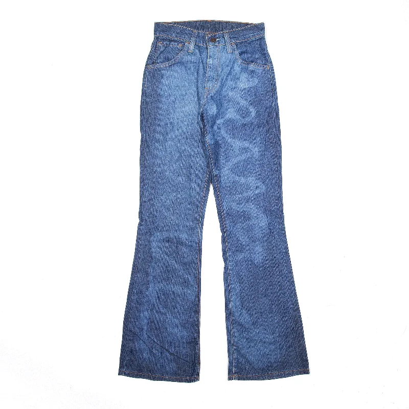 LEVI'S Bleached Jeans Blue Denim Regular Bootcut Womens W26 L30 Trendy Flared Leg Jeans LEVI'S Bleached Jeans Blue Denim Regular Bootcut Womens W26 L30 Trendy Flared Leg Jeans