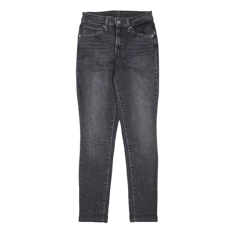 LEVI'S Grey Jeans W25 L28 Elegant High-Waisted Flared Jeans