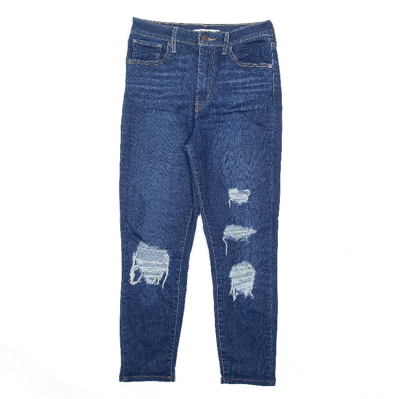 LEVI'S Mile High Distressed Jeans Blue Denim Slim Skinny Womens W29 L25 Trendy Vintage Denim Jeans LEVI'S Mile High Distressed Jeans Blue Denim Slim Skinny Womens W29 L25 Trendy Vintage Denim Jeans