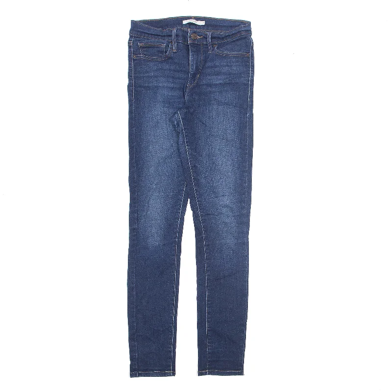 LEVI'S Slimming Blue Jeans W28 L32 Casual Bootcut Ripped Jeans