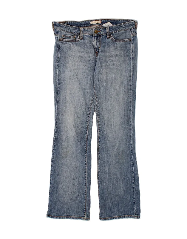 LEVI'S Womens 545 Low Bootcut Jeans US 8 Medium W32 L31 Blue Cotton Trendy Cut-Off Denim Shorts LEVI'S Womens 545 Low Bootcut Jeans US 8 Medium W32 L31 Blue Cotton Trendy Cut-Off Denim Shorts