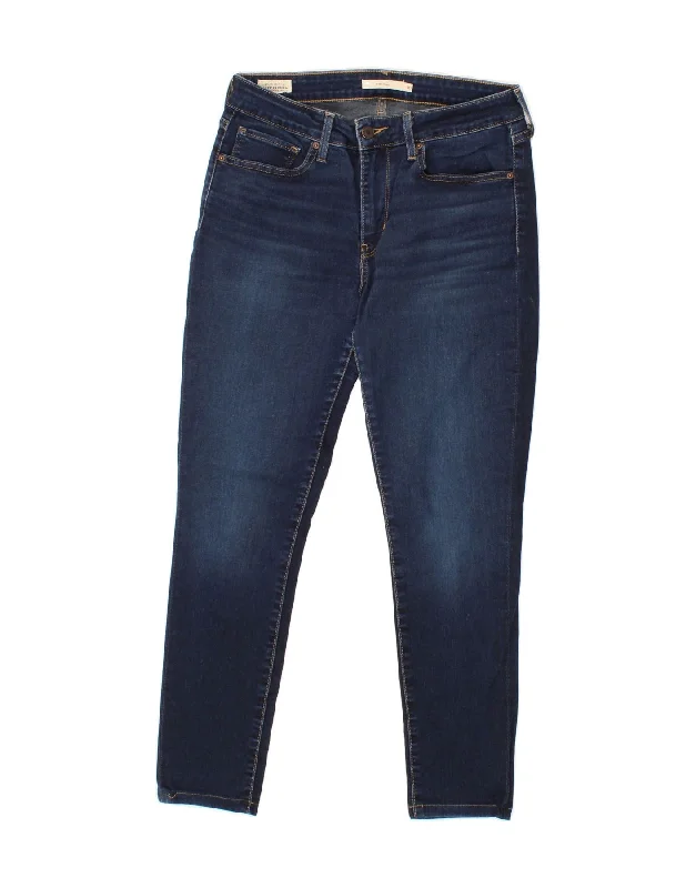 LEVI'S Womens 711 Skinny Jeans W30 L27 Navy Blue Cotton Stylish Relaxed Fit Skinny Jeans LEVI'S Womens 711 Skinny Jeans W30 L27 Navy Blue Cotton Stylish Relaxed Fit Skinny Jeans