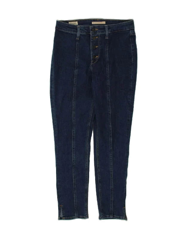 LEVI'S Womens 721 High Rise Skinny Jeans W29 L28 Navy Blue Cotton Comfortable Zip-Fly Denim Jeans LEVI'S Womens 721 High Rise Skinny Jeans W29 L28 Navy Blue Cotton Comfortable Zip-Fly Denim Jeans