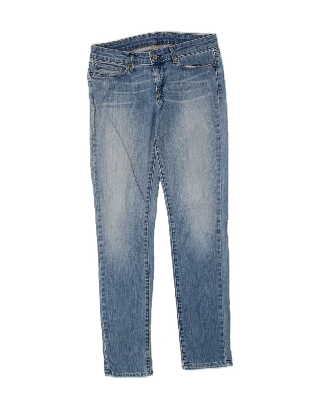 LEVI'S Womens Skinny Jeans W28 L31 Blue Cotton Comfortable Jogger Style Jeans