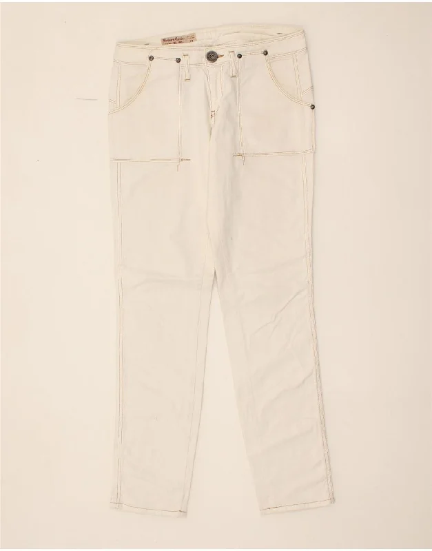 MARLBORO CLASSICS Womens Slim Jeans W29 L30 White Cotton Stylish Bootcut Denim Jeans MARLBORO CLASSICS Womens Slim Jeans W29 L30 White Cotton Stylish Bootcut Denim Jeans