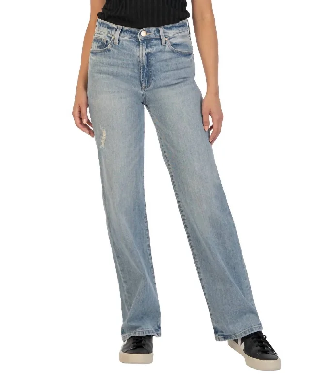 Miller High Rise Wide Leg Jeans In Candescent Classic Button Fly Jeans