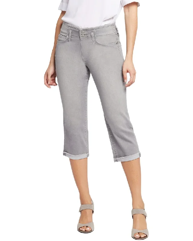 NYDJ Marilyn Cuff Hollywood Hamstead Crop Jean Stylish Paperbag Waist Denim