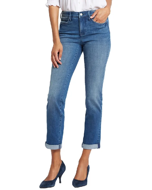 NYDJ Sheri Blue Island Ankle Crop Jean Comfortable Stretch Fit Jeans