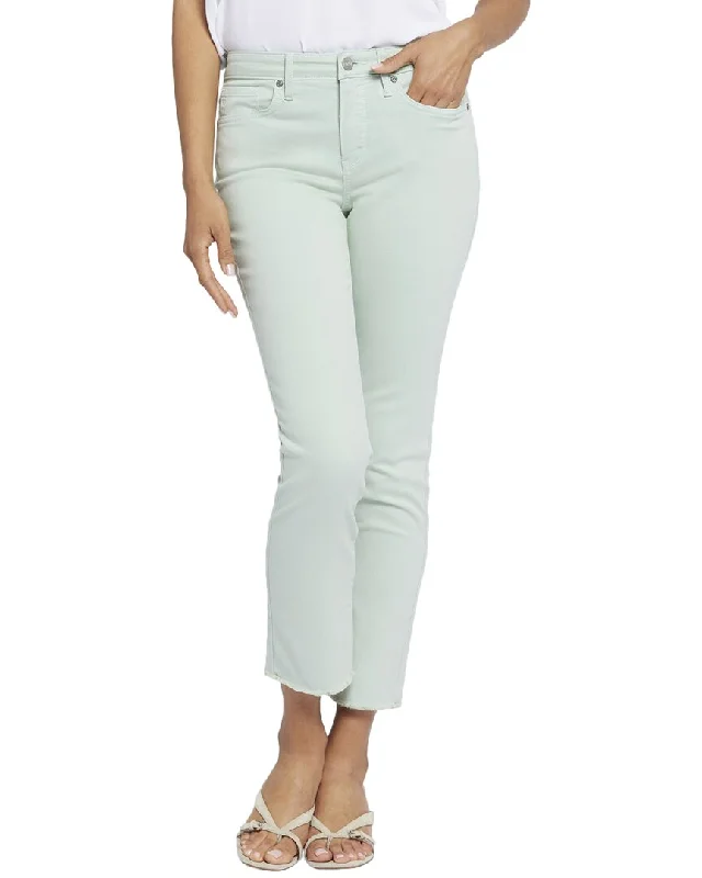 NYDJ Sheri Fantasy Dream Ankle Crop Jean Trendy Layered Pocket Jeans