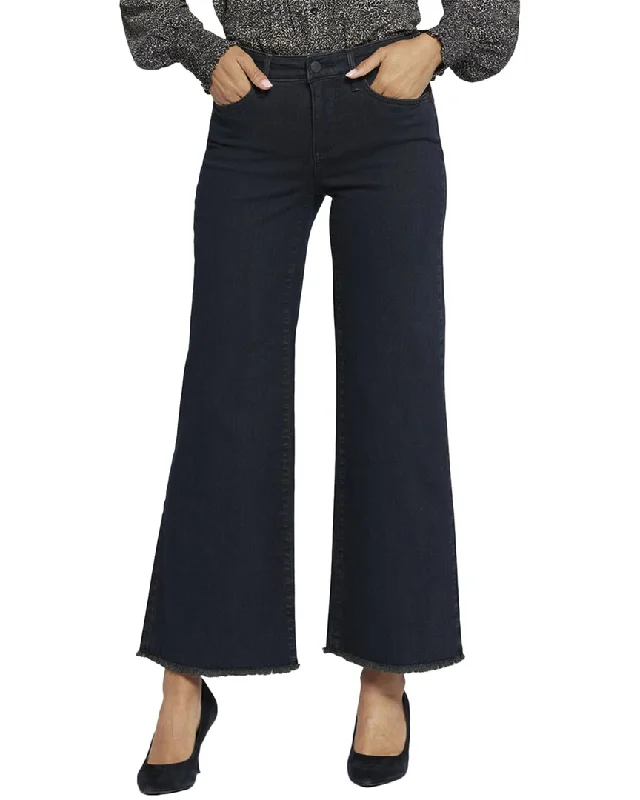 NYDJ Teresa Huntley Ankle Crop Jean Fashionable Raw Hem Bootcut Jeans
