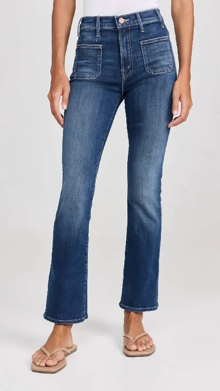 Patch Pocket Insider Flood Jeans In On Your Left Casual Skinny Fit Jeans