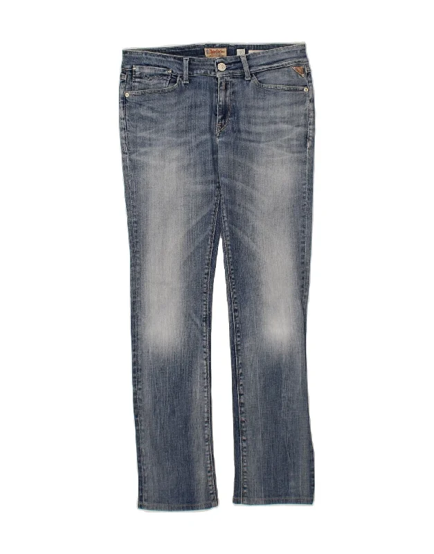 REPLAY Womens Jennpez Slim Bootcut Jeans W30 L30 Blue Cotton Chic Dark-Wash Skinny Jeans REPLAY Womens Jennpez Slim Bootcut Jeans W30 L30 Blue Cotton Chic Dark-Wash Skinny Jeans