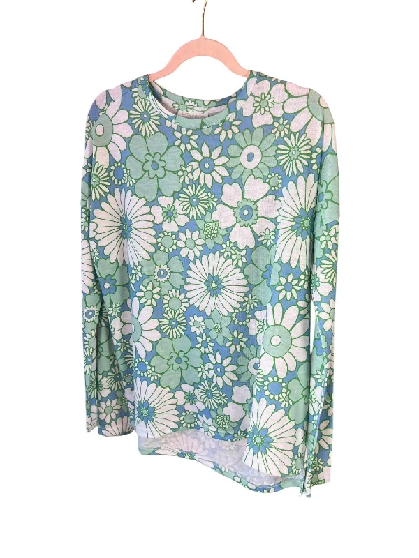 Sylvia Sweater In Cabbage Patch Print Jacquard Patchwork